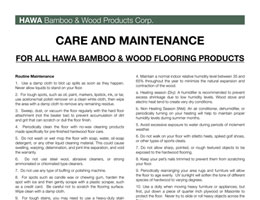 hardwood flooring care and maintenance