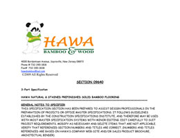 hawa CSI specifications