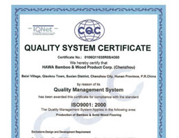 HAWA ISO certifications